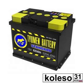 Tyumen Battery  60Ah 520A П/П 